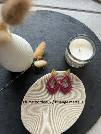 Les boucles d'oreilles non interchangeable